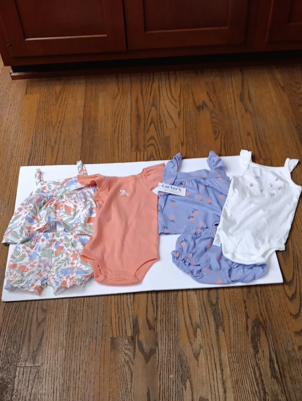 Carter's Just One You Baby Girl 12M NWT Outfits 2 Set  Bundle Lavender&Peach